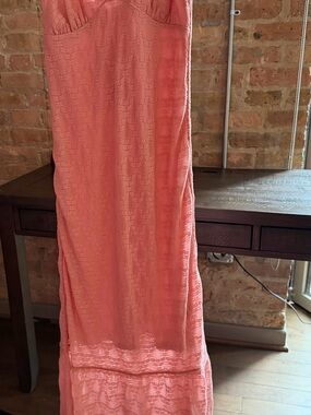 No Boundaries Rose Pink Lace Maxi Dress